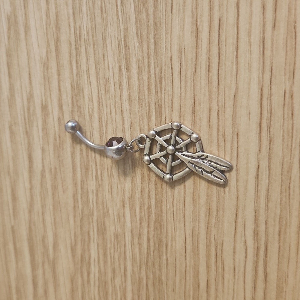 Dream Catcher Belly Button Ring